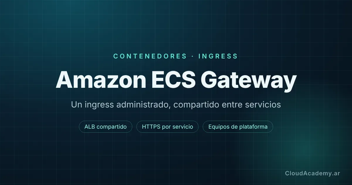 Portada: Amazon ECS Gateway, un ingress administrado y compartido entre servicios