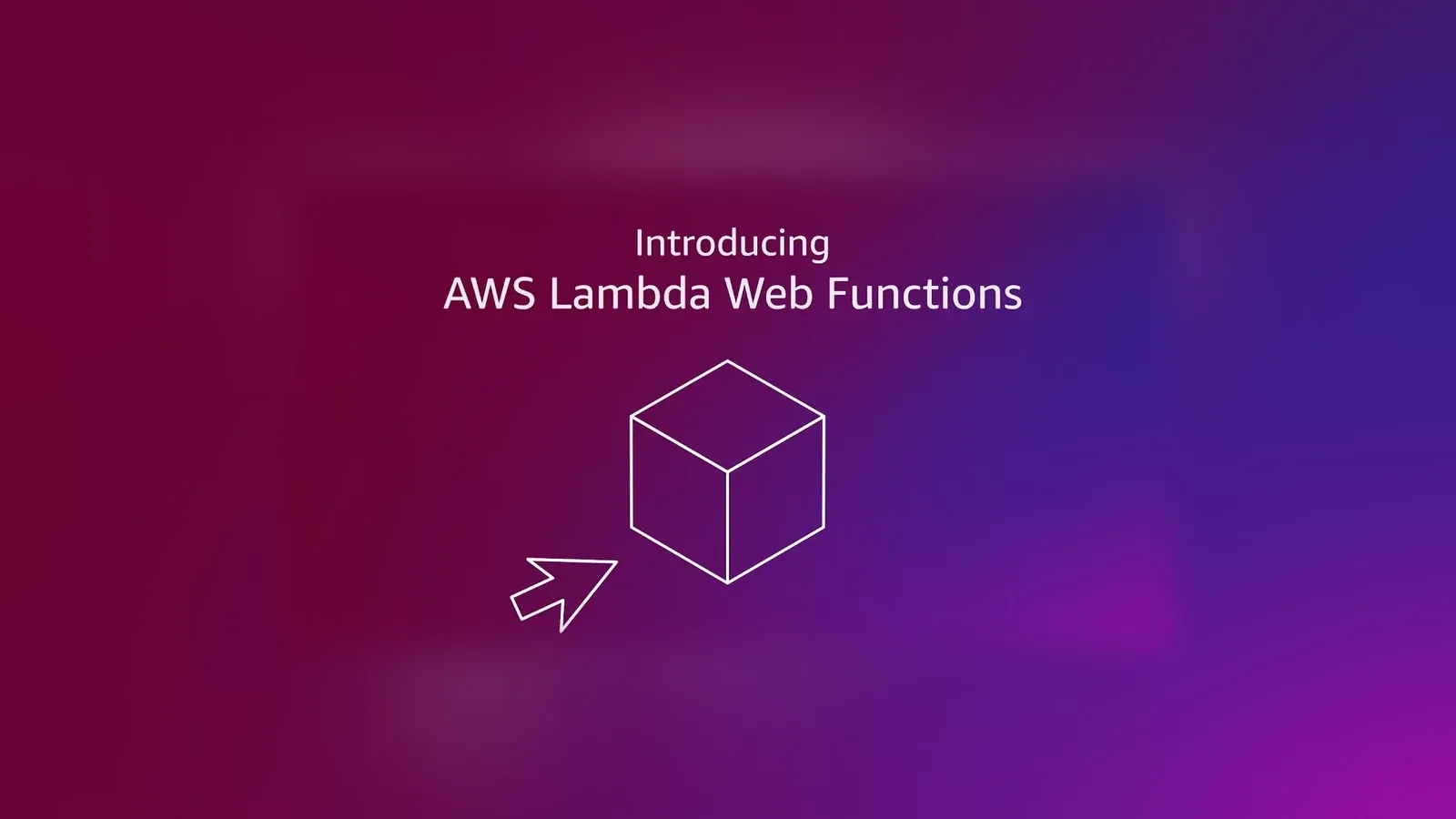 Imagen oficial de AWS: Introducing AWS Lambda Web Functions