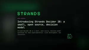 Imagen oficial de Strands Agents: Introducing Strands Decider 2B, a small, open source, decision model